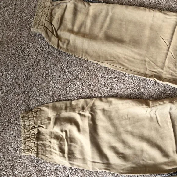 Tan Embellished Zara Joggers - Picture 2 of 6
